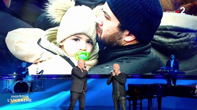 Pascal Obispo et Florent Pagny chantent Y'a pas un homme qui soit né pour ça en duo