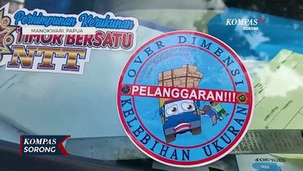 Balai Pengelola Transportasi Darat Tertibkan Sejumlah Kendaraan ODOL Di Manokwari