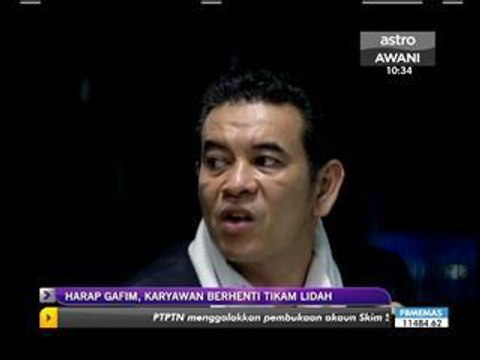 Harap Gafim, Karyawan berhenti bertikam lidah