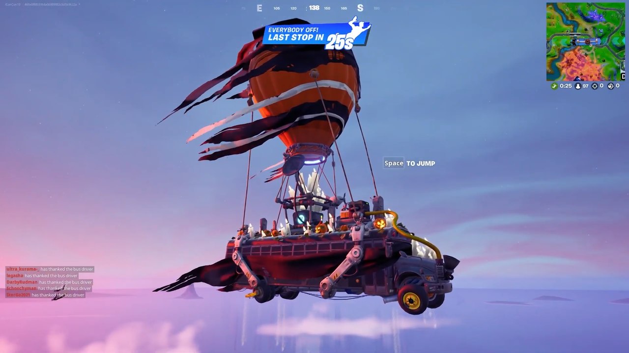 So dankst du dem busfahrer in fortnite