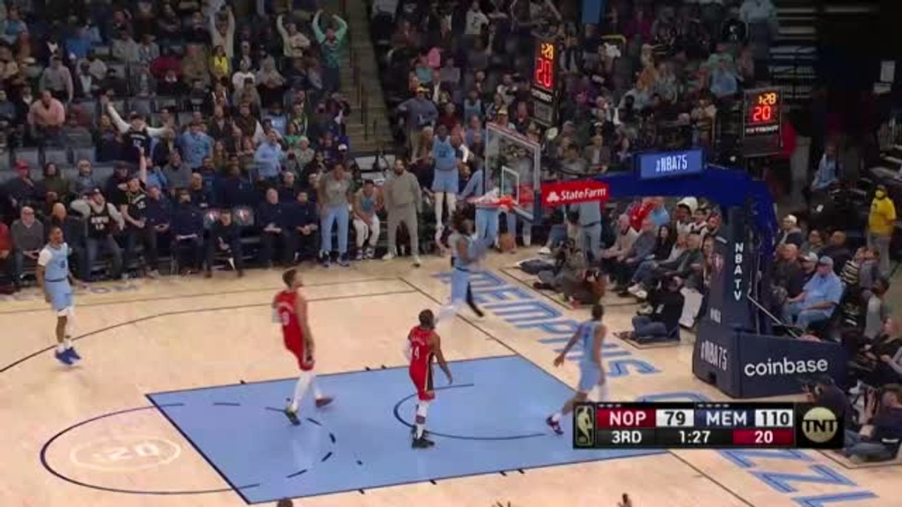Morant bringt menge mit alley-oop zum toben