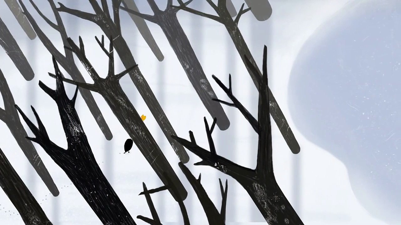 Der kleine Vogel und das Blatt