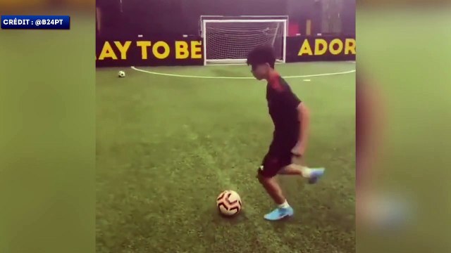 Cristiano Jr, le fils de CR7, célèbre ses buts comme son père