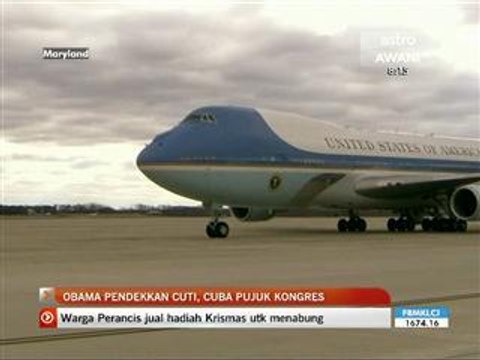 Jurang fiskal, Obama pendekkan cuti Krismas