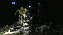 فرق الإنقاذ تبحث عن ضحايا داخل مهجع طلاب تعرض للقصف في جيتومير