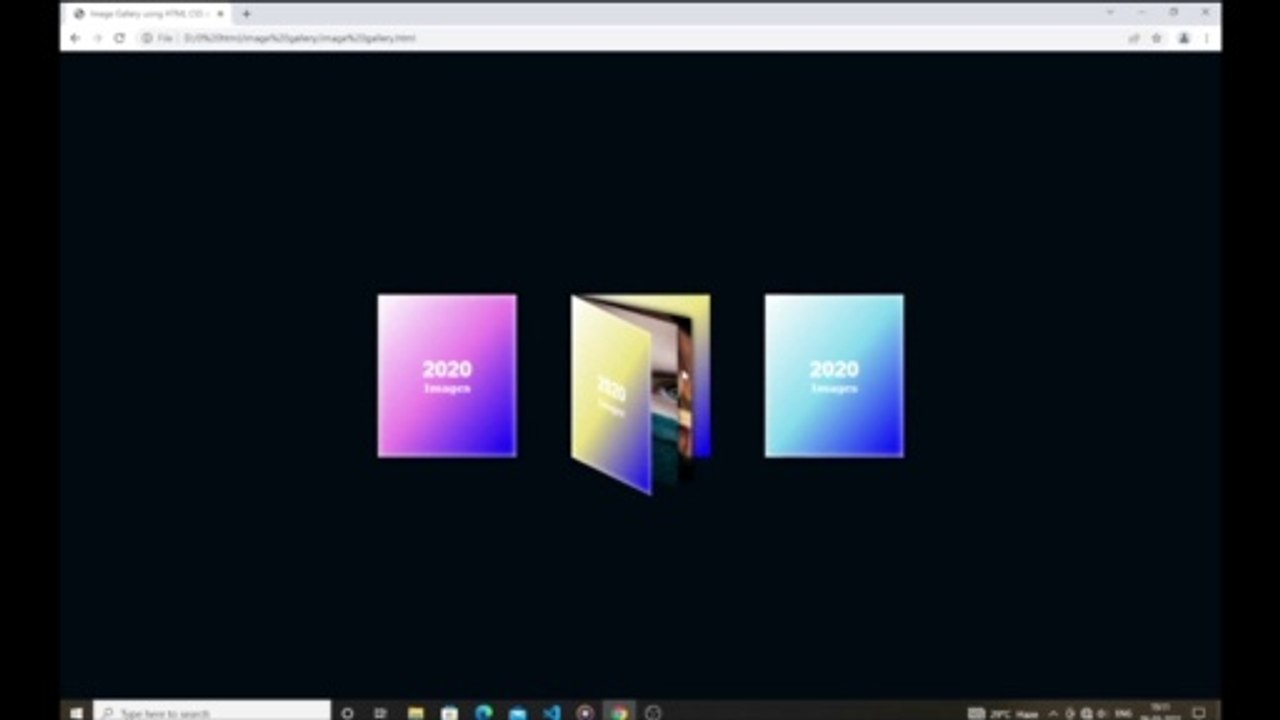 Make 3D Fliping Image Gallery in HTML/CSS | Responsive image gallery for Blogger #No_Limit_Code