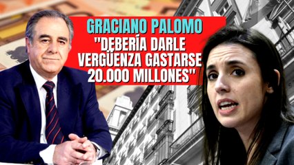 Graciano Palomo: “A Montero le debería dar vergüenza gastarse 20.000 millones en los tiempos que corren”