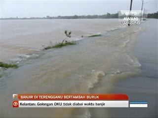 Banjir di Terengganu bertambah buruk