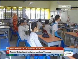 Pencapaian semua A dalam PMR menurun