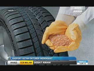 Eksport getah Oktober meningkat