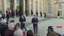 مؤتمر صحفي للرئيس الفرنسي ورئيس الوزراء الهولندي