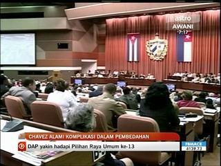 Hugo Chavez alami komplikasi pendarahan