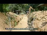Kg Melayu Batu 16 dilanda banjir lumpur