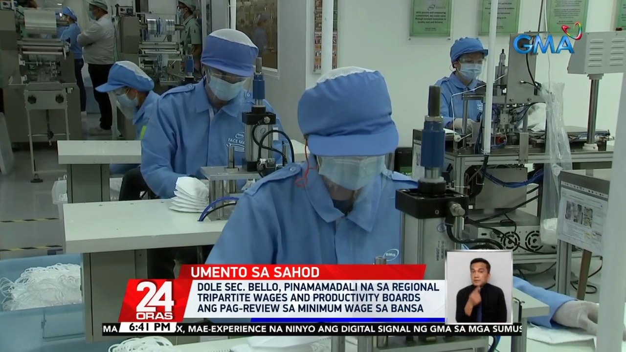 DOLE Sec. Bello, pinamamadali na sa Regional Tripartite Wages and Productivity Boards ang pag-review sa minimum wage sa bansa | 24 Oras