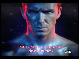 VIDEO PUBLIC : DAVID BECKHAM : " J’ai fait une pub super existante ! "  Le beau gosse du ballon rond se déshabille !