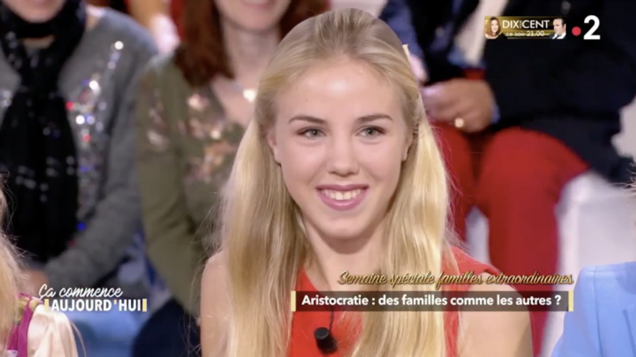 Ca commence aujourd'hui (France 2) - Une jeune aristocrate partage ses "bêtises"