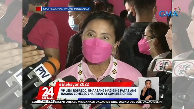 VP Leni Robredo, umaasang magiging patas ang bagong Comelec chairman at commissioners | 24 Oras