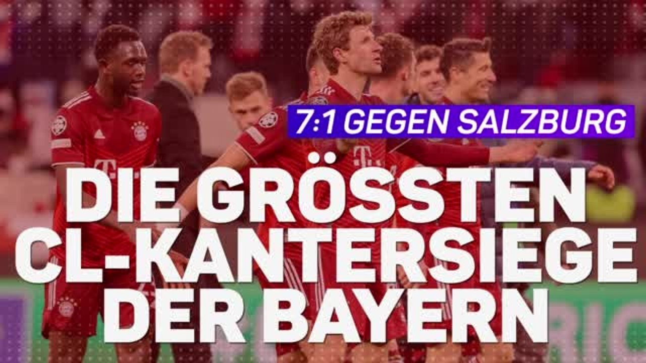 Bayerns höchste CL-Kantersiege