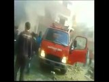 Chaotic scenes in Syria after deadly twin blasts