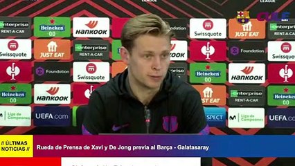 Rueda de prensa completa de Xavi y De Jong antes del Barça-Galatasaray / FCB