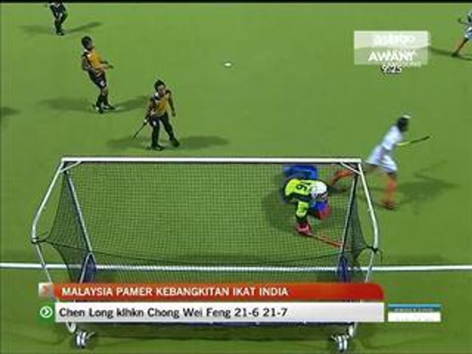 Hoki Piala Sultan Johor 2012: Malaysia ikat India