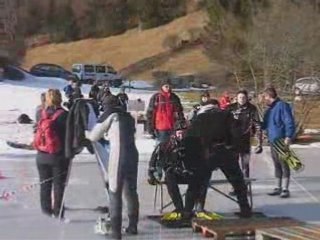 Oyonnax plongée sous glace