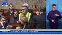 Jean Lassalle en gilet jaune à l'assemblée nationale