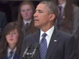 Obama addresses youth in Belfest before G8 Summit