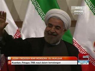 Ikrar Presiden Iran mengenai isu nuklear