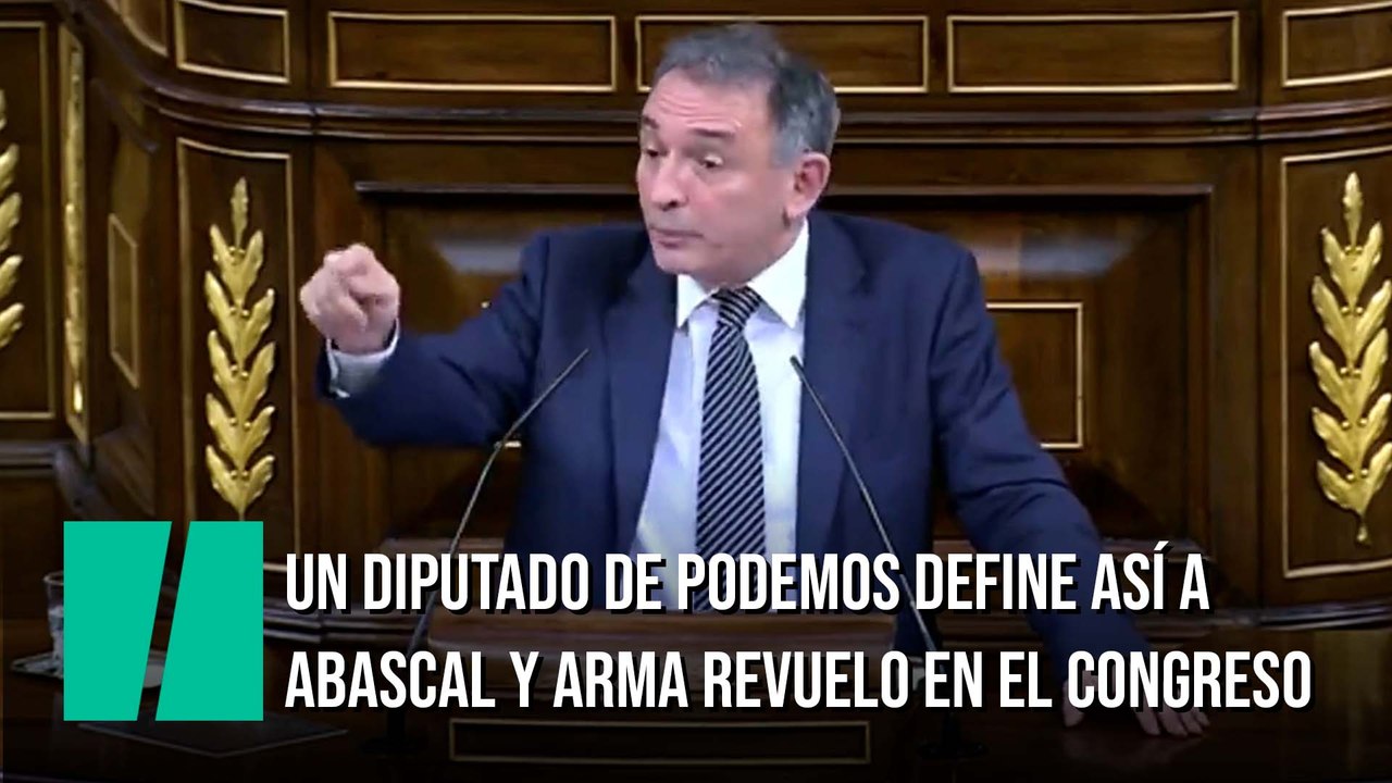 Un diputado de Podemos define así a Abascal y arma revuelo en el Congreso