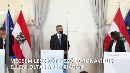 Скачать видео: Mégsem lesz kötelező a koronavírus elleni oltás Ausztriában