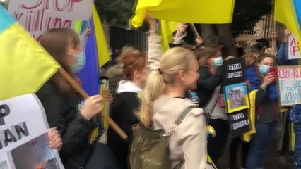 Lübnan'da Ukrayna'ya destek gösterisi düzenlendi