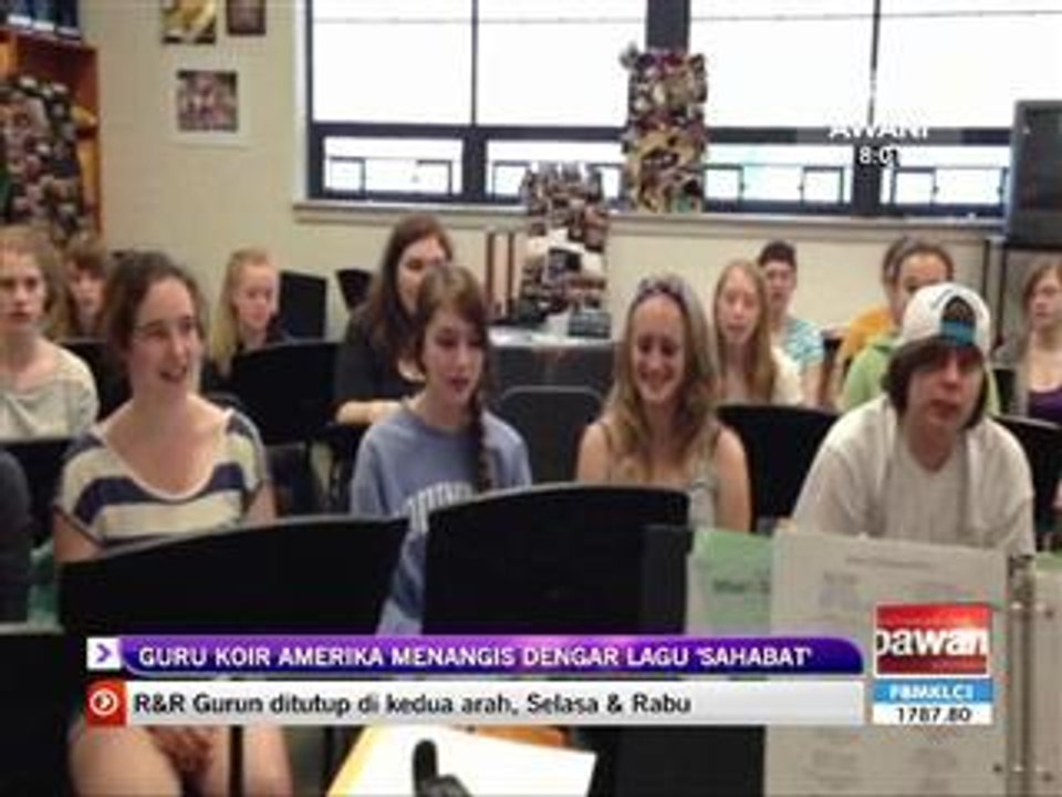 Guru koir Amerika menangis dengar lagu 'Sahabat'