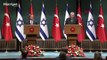 Cumhurbaşkanı Erdoğan, İsrail Cumhurbaşkanı Isaac Herzog ile basın açıklaması yaptı