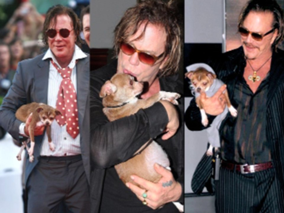 Mickey Rourke et son nouveau compagnon !