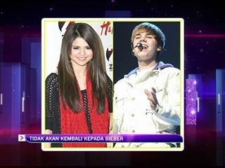 Selena tidak akan akan kembali kepada Bieber
