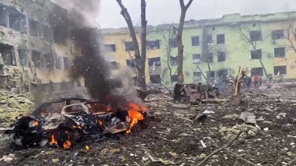 Ucrania denuncia un ataque ruso contra un hospital infantil de Mariúpol