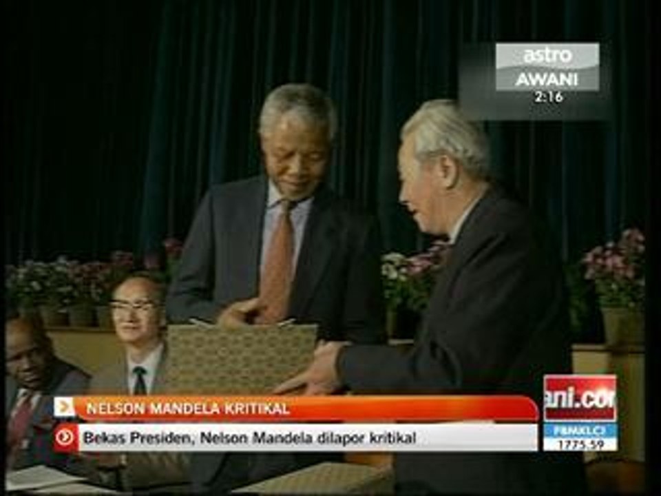 Nelson Mandela kritikal