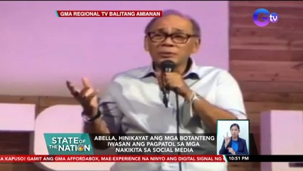 Abella, hinikayat ang mga botanteng iwasan ang pagpatol sa mga nakikita sa social media | SONA
