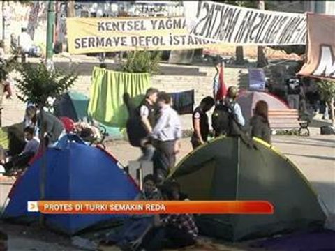 Protes di Turki semakin reda