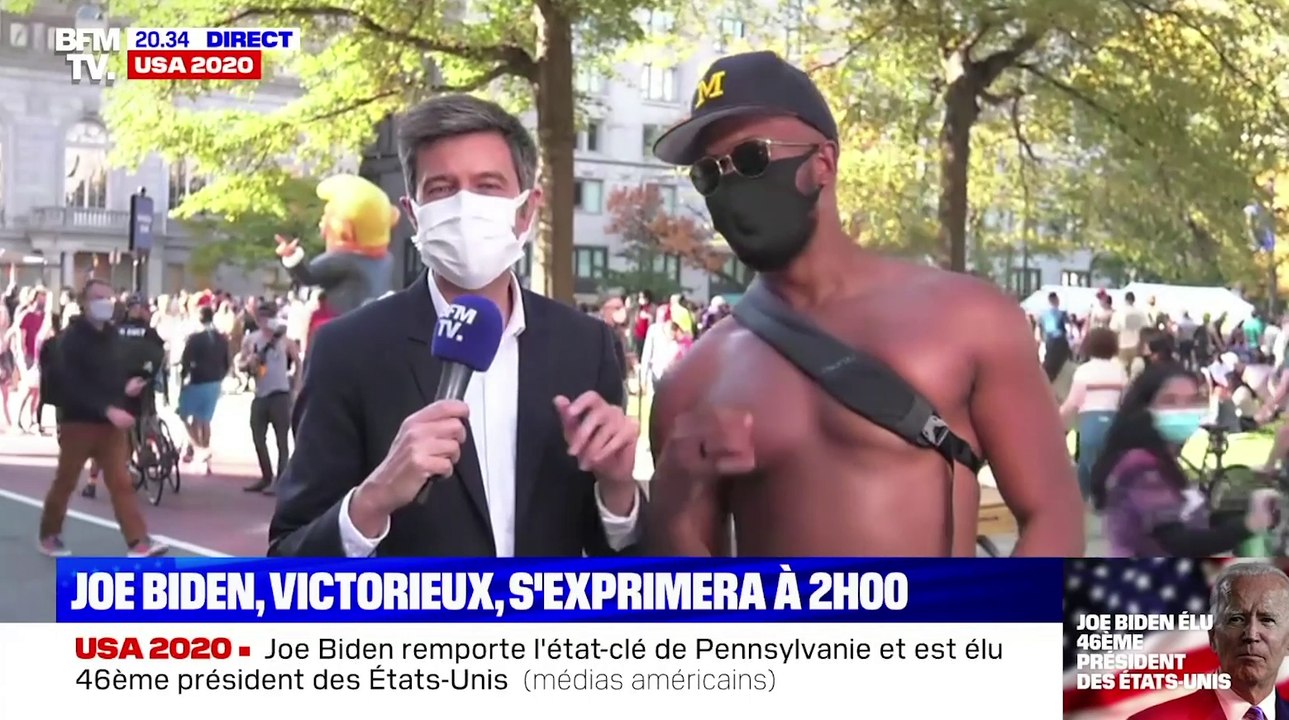 Zapping du 09/11 : Le fou rire de Maxime Switek pendant un duplex avec un Américain fan de la France