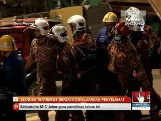 Mangsa tertimbus berjaya dikeluarkan