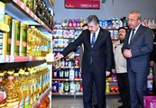 Vali Yılmaz, marketlerde 'stokçuluk' ve 'fahiş fiyat' denetimi yaptı