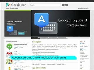 Google Keyboard untuk Android di Play Store
