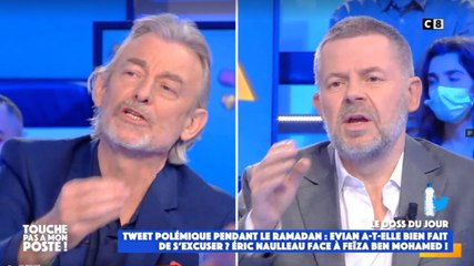 TPMP : tensions entre Gilles Verdez et Eric Naulleau au sujet du tweet d'Evian