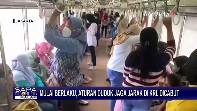 Mulai Hari Ini, Penumpang KRL Sudah Diperbolehkan Duduk Tanpa Pembatas Jarak!