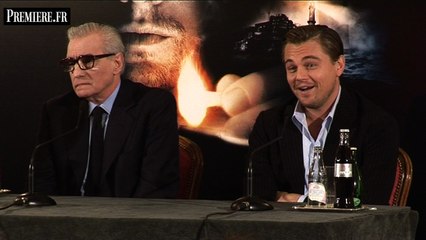 Conférence de presse de Leonardo DiCaprio et Martin Scorsese à Paris