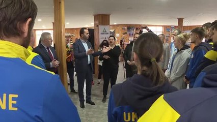 TİESF Başkanı Kerim Vural Bursa'da misafir edilen Ukraynalı sporcuları ziyaret etti