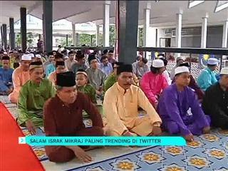 Salam Israk Mikraj paling trending di Twitter