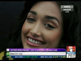 Aktres Bollywood, Jiah Khan disah bunuh diri